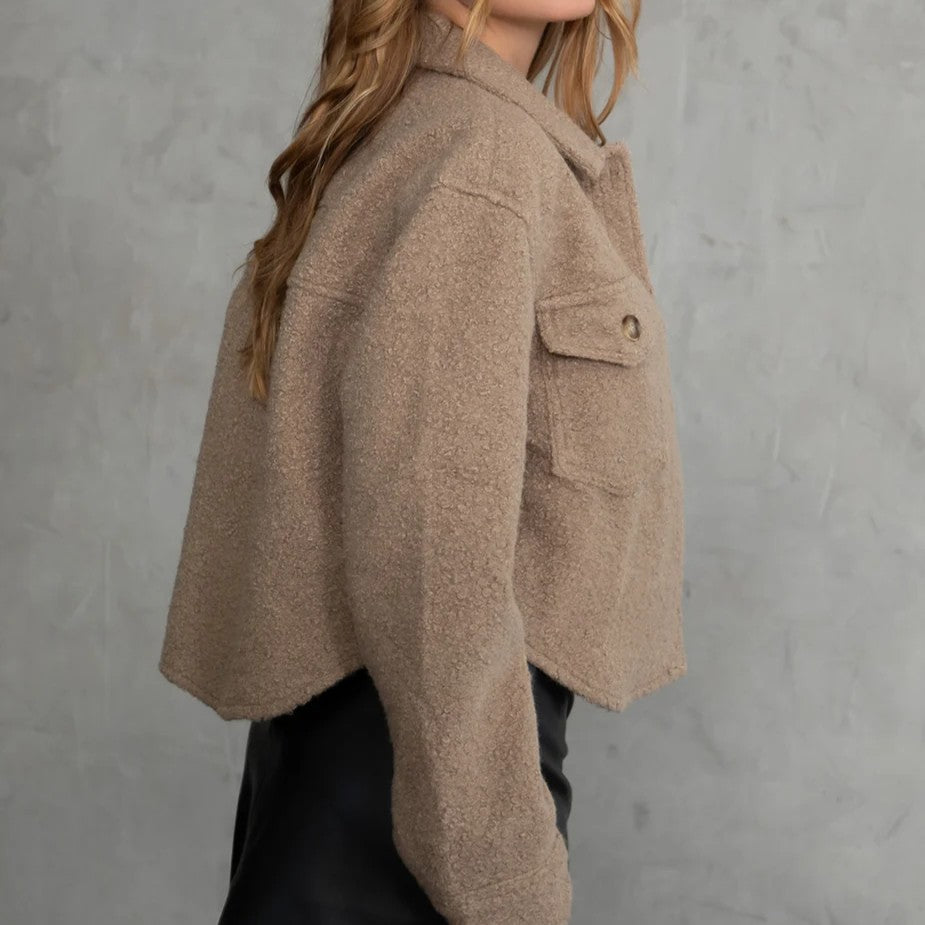 Chacket Corto de Faux Sherpa